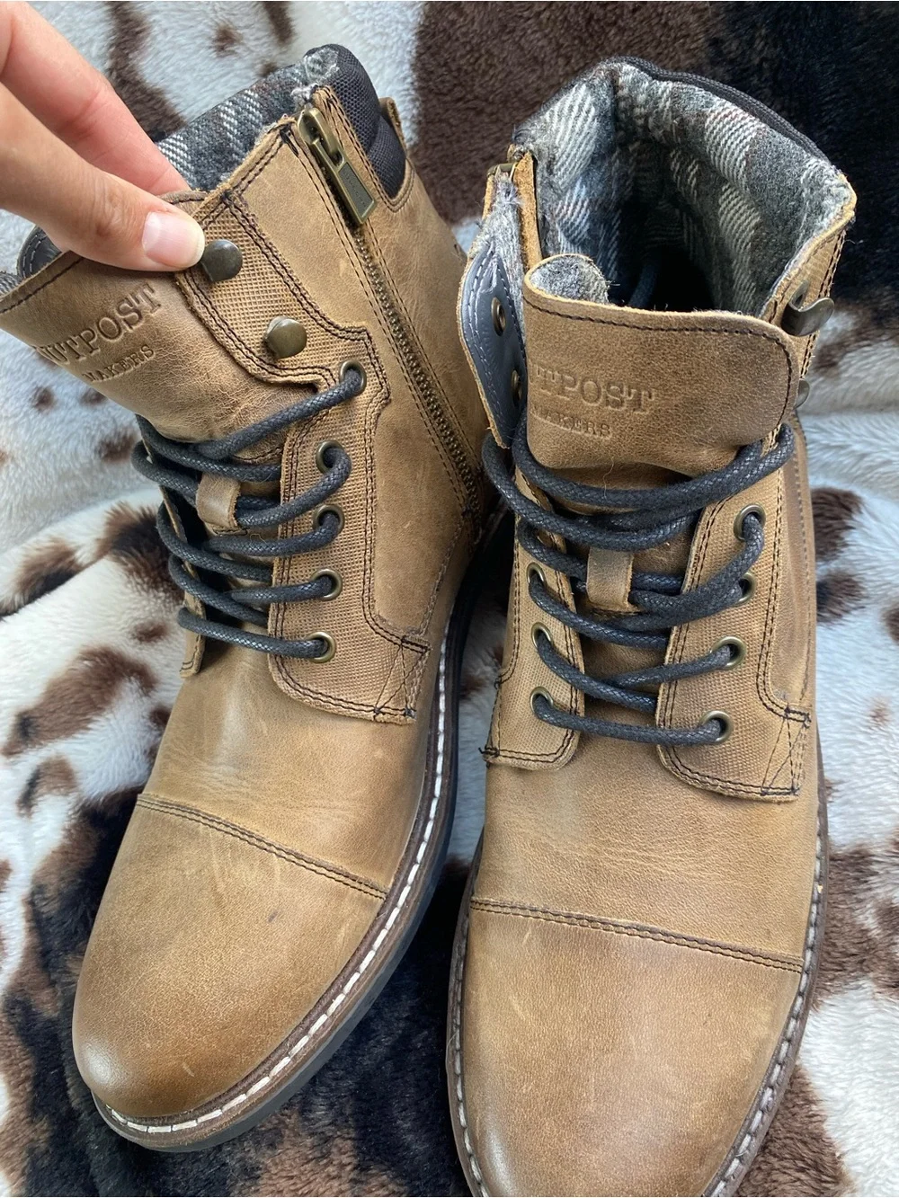 Outpost Makers Men's Brown Leather Lace-Up Boots